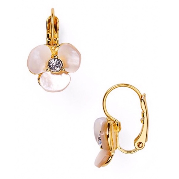 KATE SPADE • Disco Pansy Leverback Drop Earrings - Picture 3 of 4